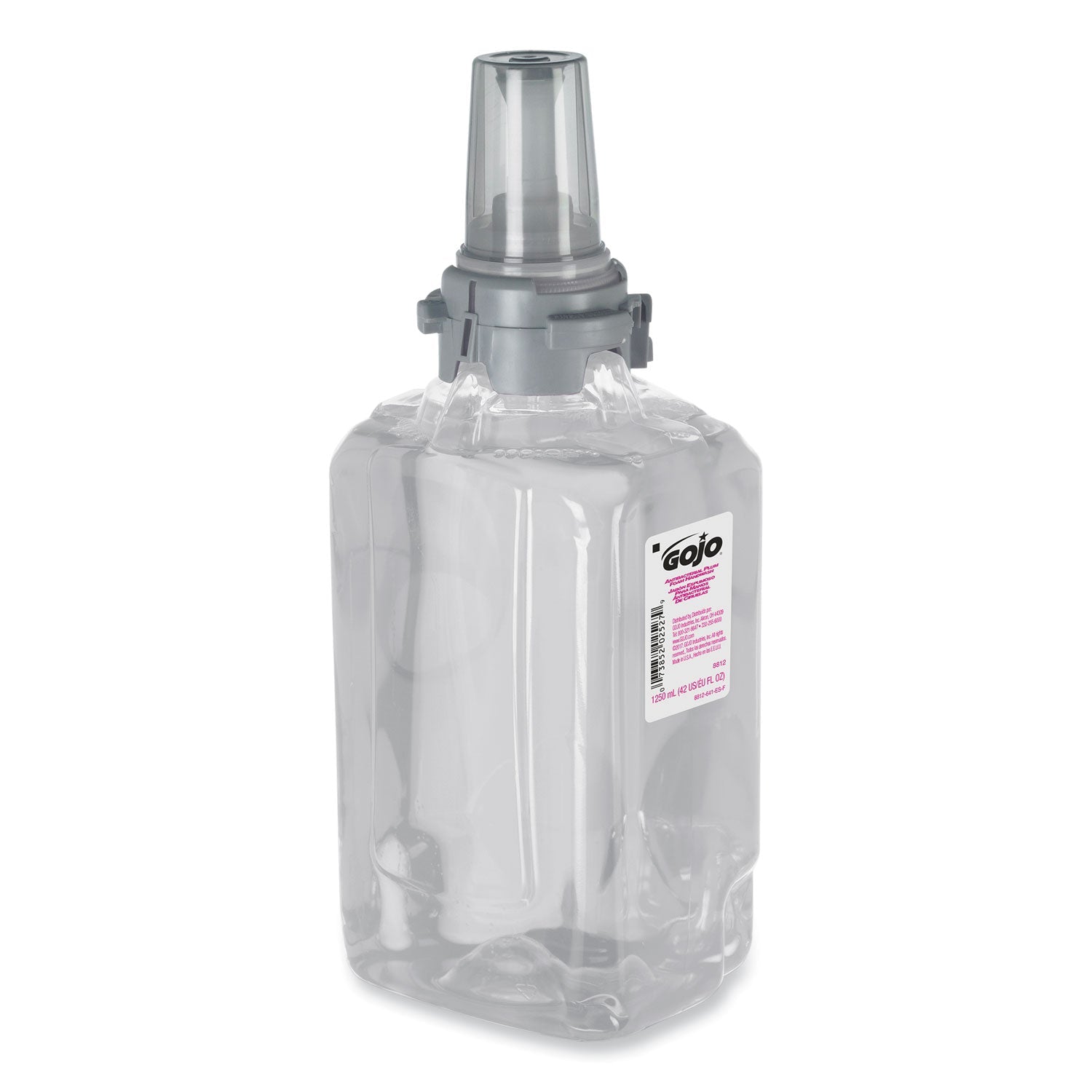 GOJO Antibacterial Foam Hand Wash Refill, For ADX-12 Dispenser, Plum Scent, 1,250 mL