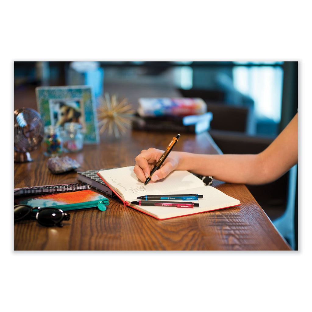 Zebra Z-Grip Plus Mechanical Pencil, 0.7 mm, HB (#2.5), Black Lead, Assorted Barrel Colors, Dozen