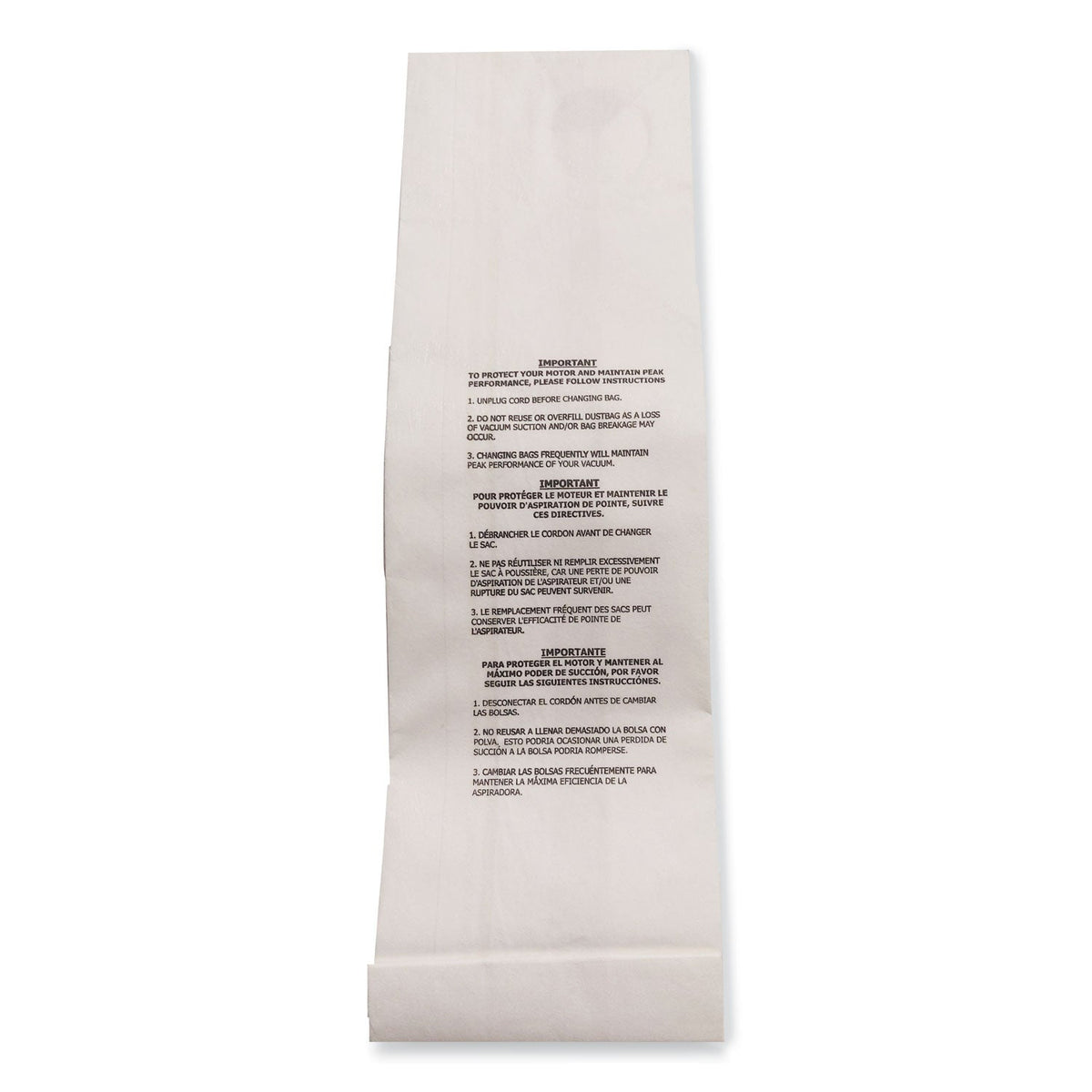 VacFX Vacuum Filter Bags Designed to Fit Allstar Javelin 12'' Series/Windsor Sensor S/S2/XP/Veramatic Plus, 100/CT