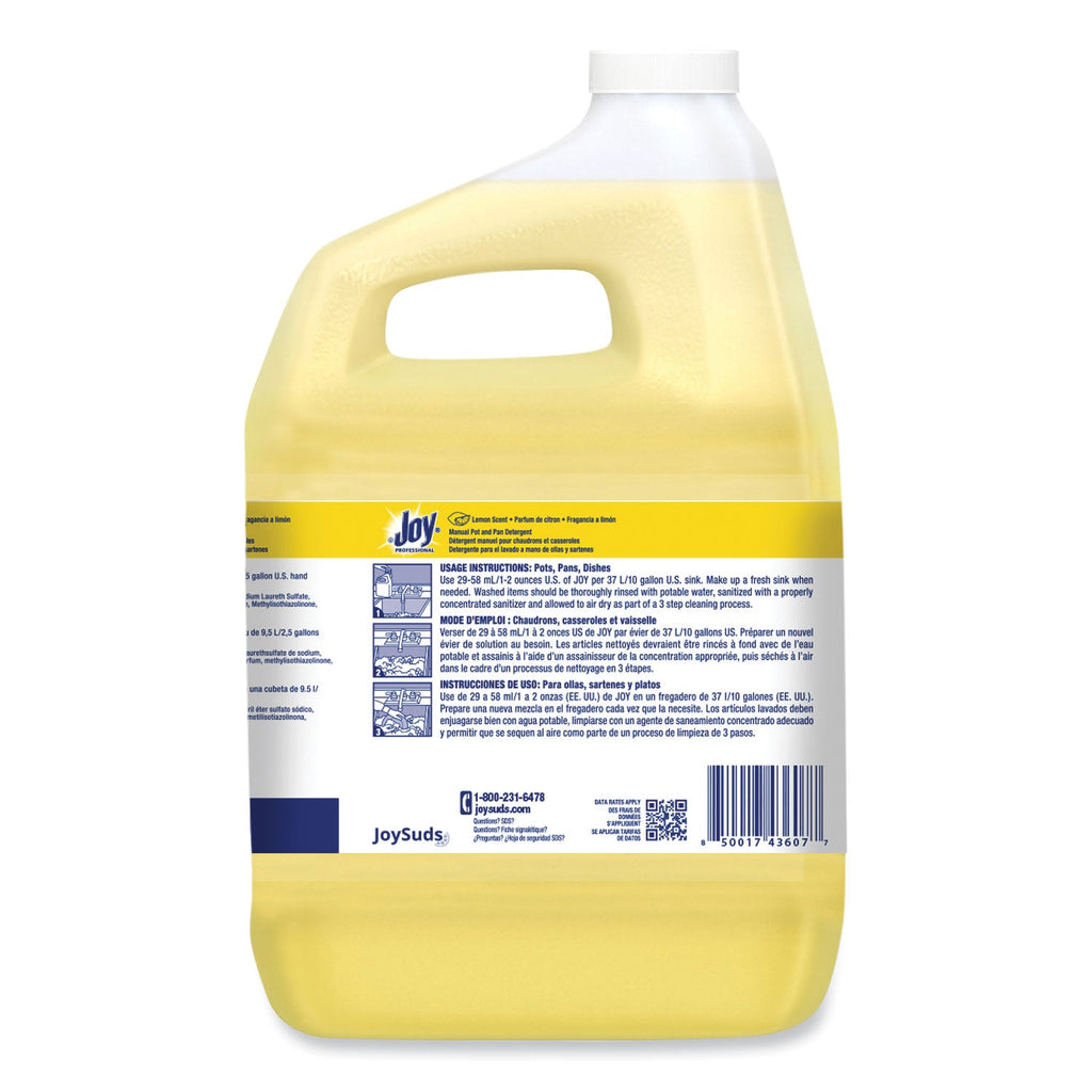 Joy Dishwashing Liquid, Lemon Scent, 1 gal Bottle