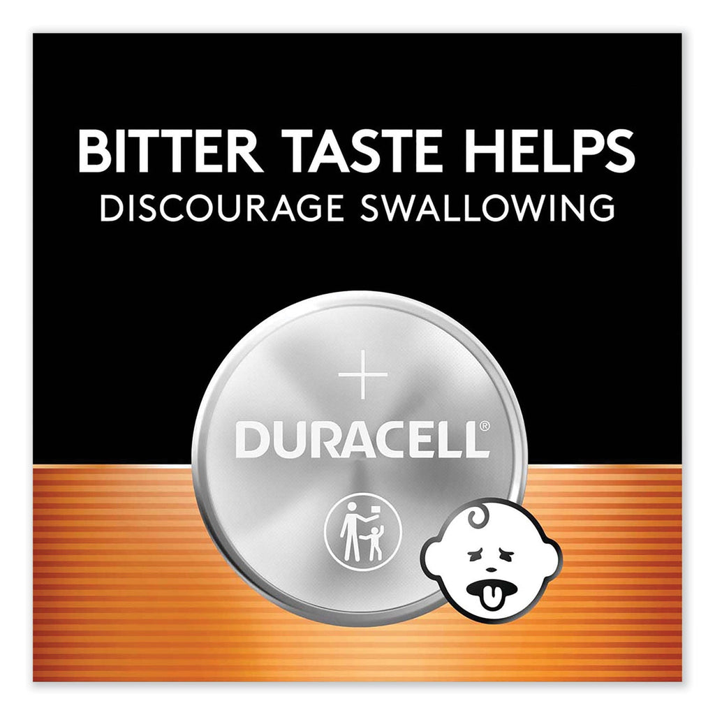 Duracell Lithium Coin Batteries With Bitterant, 2032, 6/Box