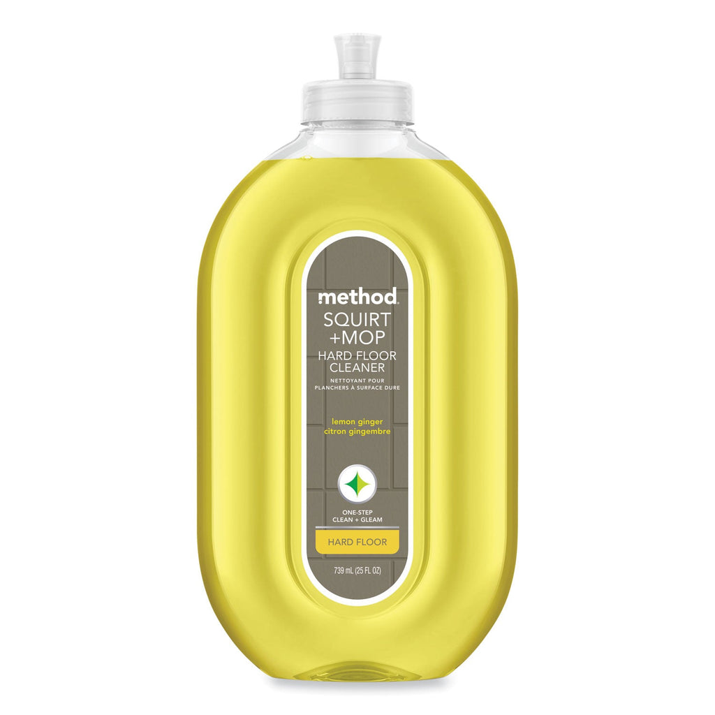 Method Squirt + Mop Hard Floor Cleaner, 25 oz Spray Bottle, Lemon Ginger Scent