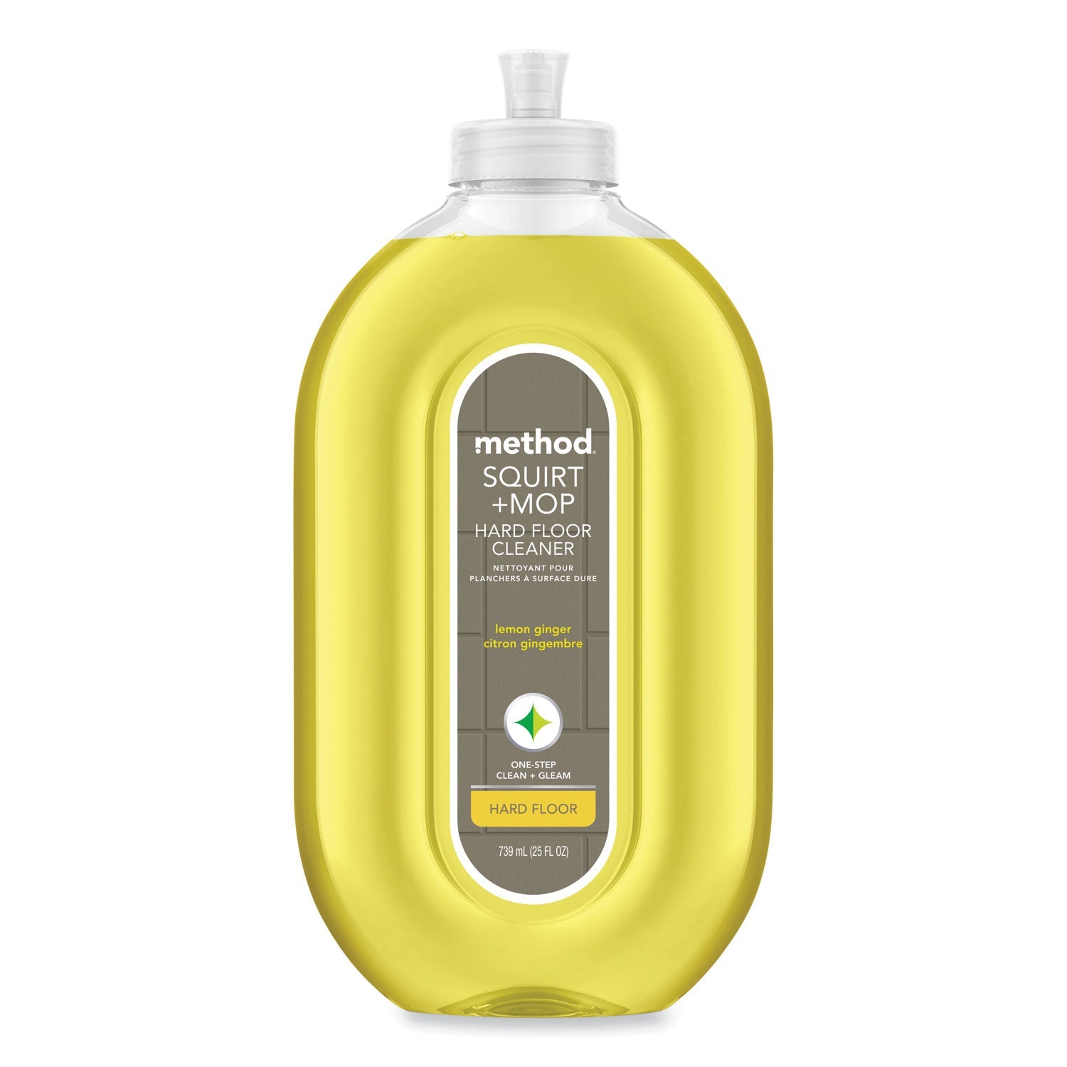 Method Squirt + Mop Hard Floor Cleaner, 25 oz Spray Bottle, Lemon Ginger Scent