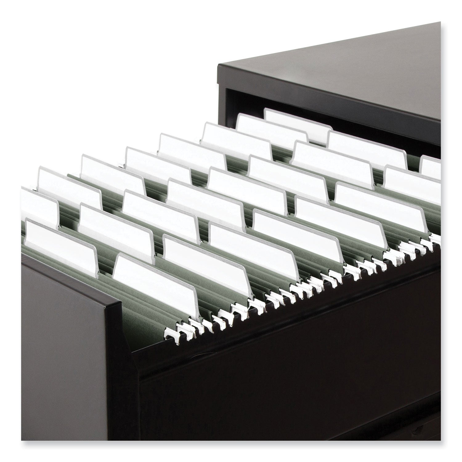 Smead 100% Recycled Hanging File Folders with ProTab Kit, Letter Size, 1/3-Cut, Standard Green