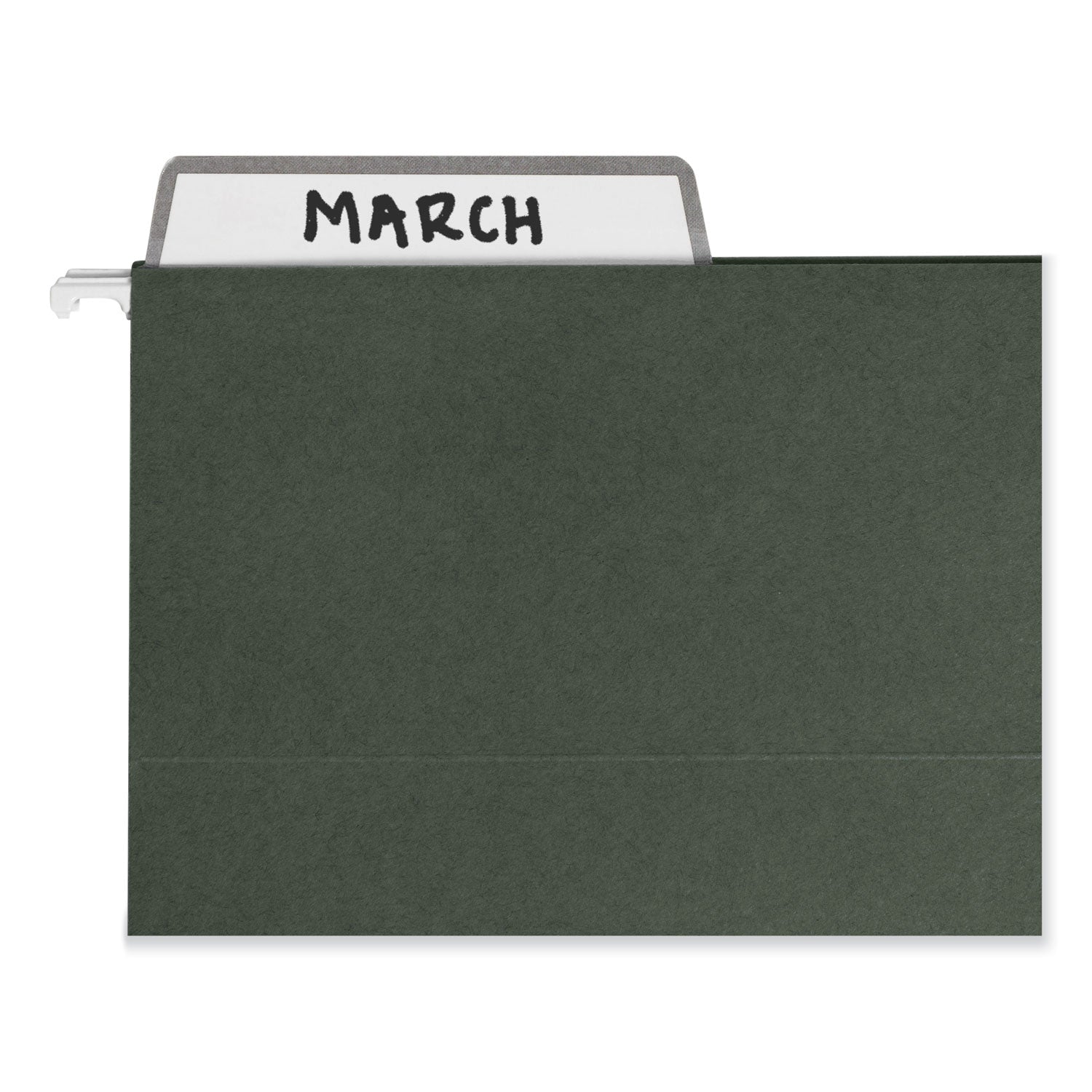 Smead 100% Recycled Hanging File Folders with ProTab Kit, Letter Size, 1/3-Cut, Standard Green