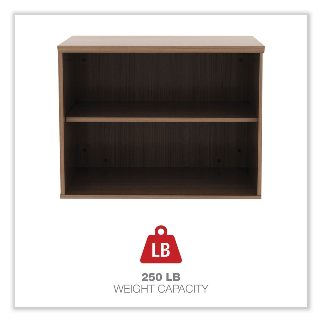 Alera Open Office Low Storage Cabinet Credenza, 29 1/2 x 19 1/8x 22 7/8, Walnut