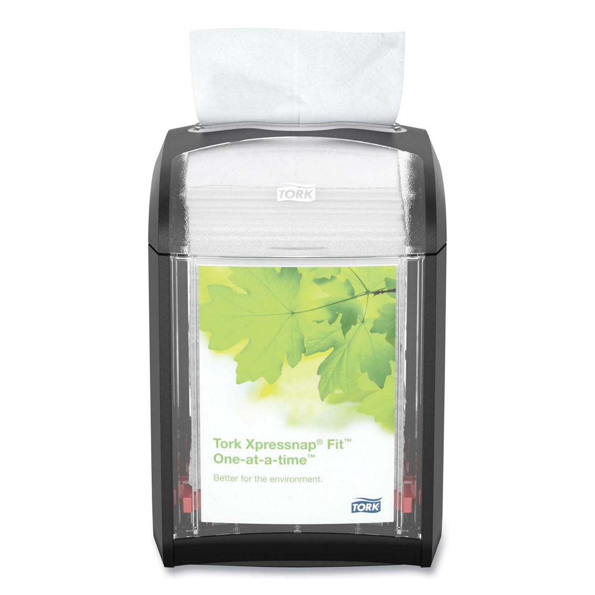 Tork Xpressnap Fit Napkin Dispenser, Tabletop, 4.4 x 5.6 x 6.7, Black