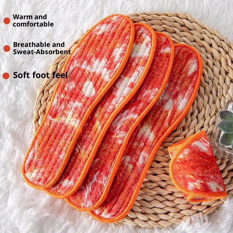 Integrated Soft Felt Thermal Insole Winter Thickened Velvet Padded