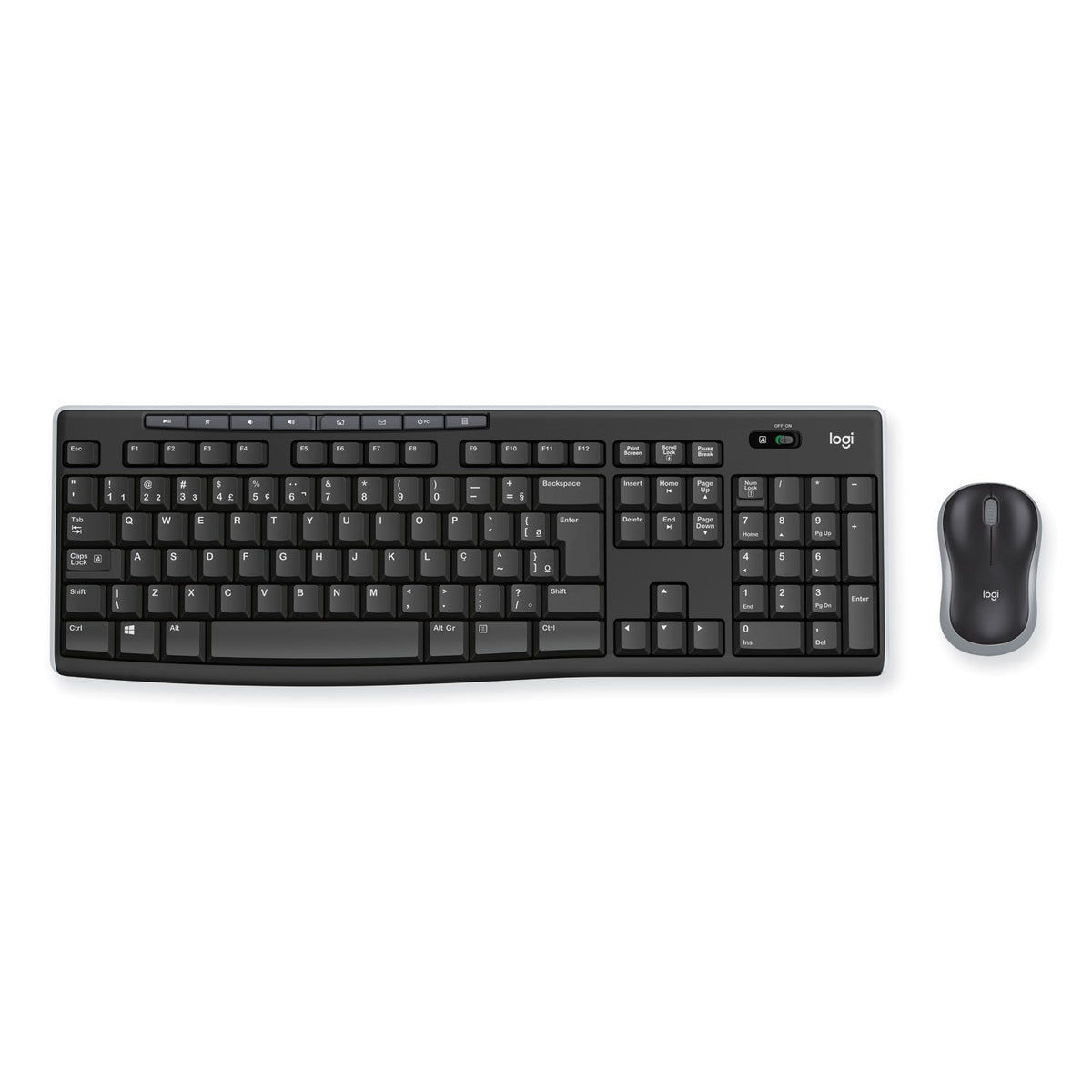 Logitech Wireless Combo MK270, 2.4 GHz Frequency/33 ft Wireless Range, Black