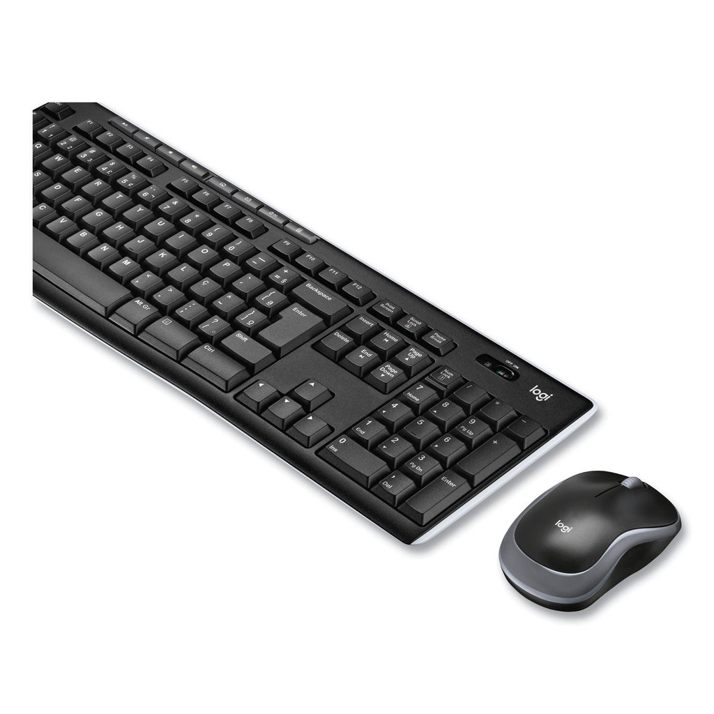 Logitech Wireless Combo MK270, 2.4 GHz Frequency/33 ft Wireless Range, Black