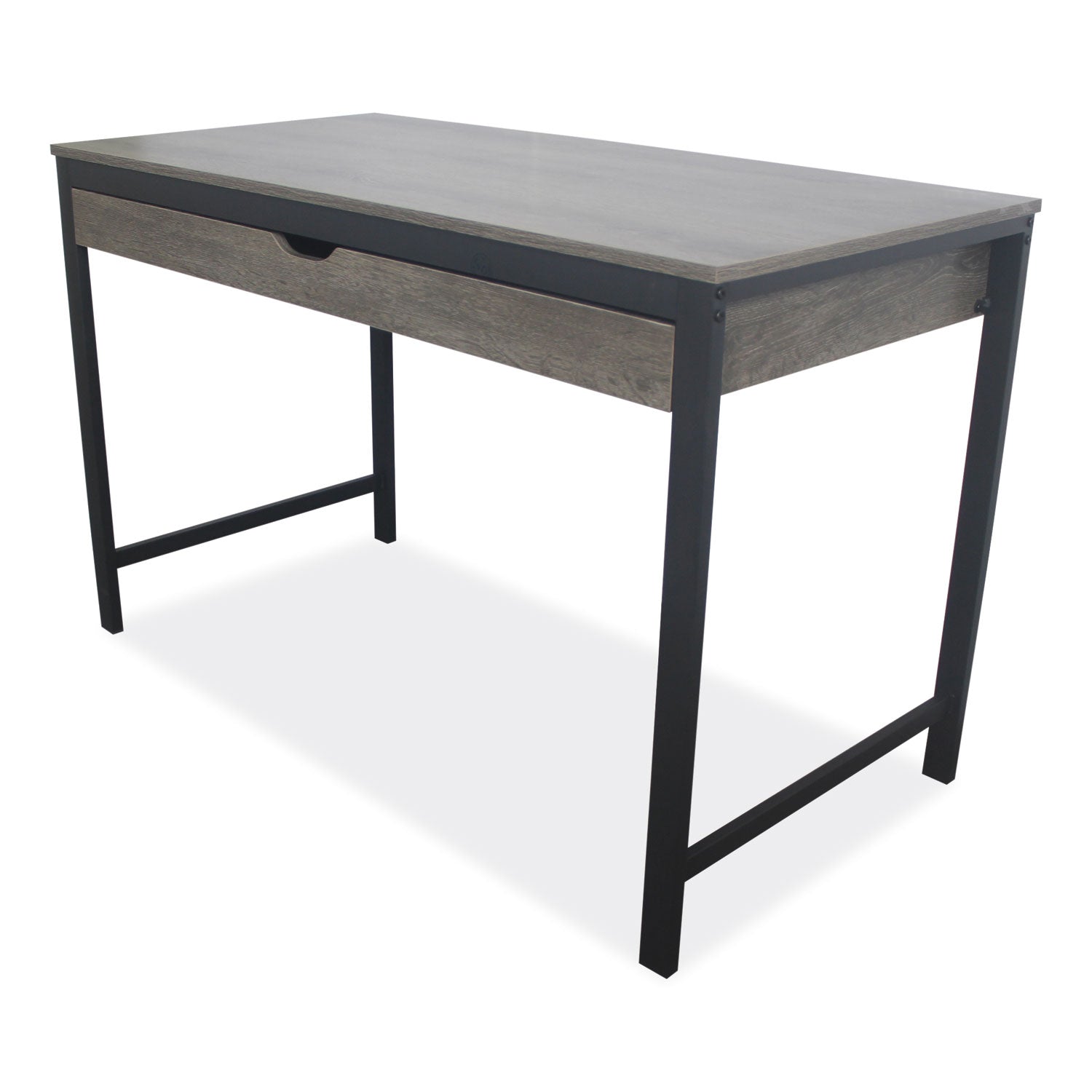 Workspace by Alera Modern Writing Desk, 47.24" x 23.62" x 29.92", Gray