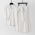 Two-piece Tang Suit For Men Summer Waistcoat In Chinese Style