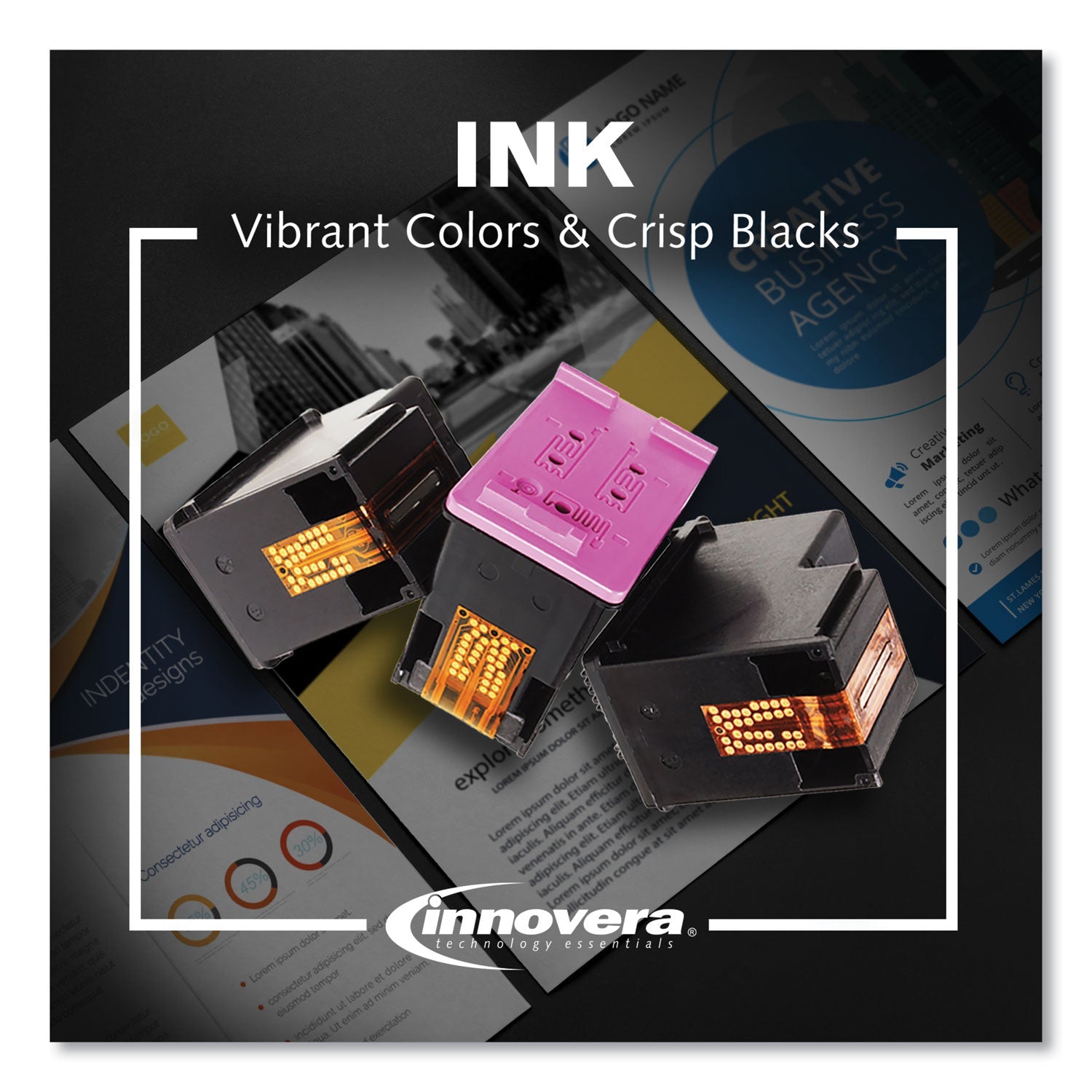 Innovera Remanufactured Black Ink, Replacement for 952 (F6U15AN), 1,000 Page-Yield