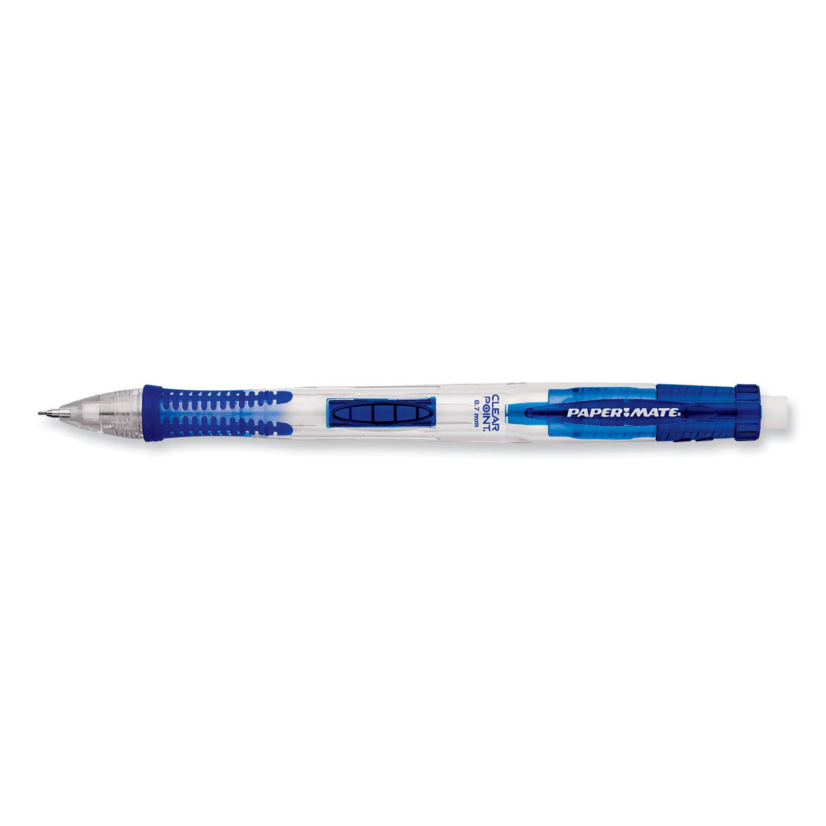 Paper Mate Clear Point Mechanical Pencil, 0.7 mm, HB (#2.5), Black Lead, Blue Barrel
