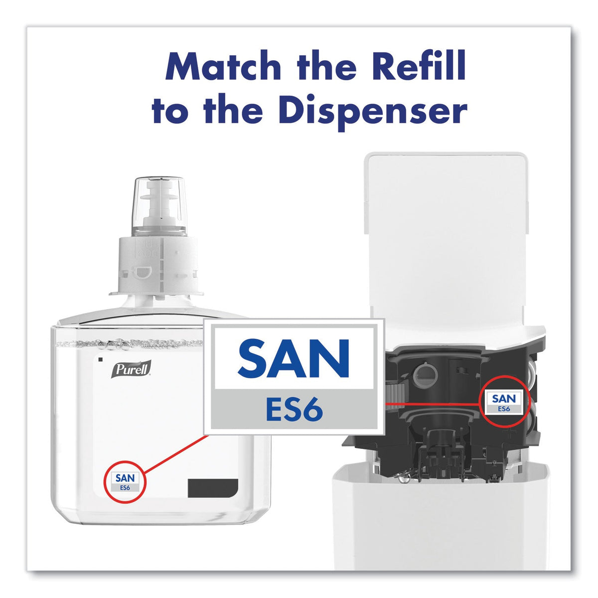 PURELL ES6 Touch Free Hand Sanitizer Dispenser, 1,200 mL, 5.25 x 8.56 x 12.13, White