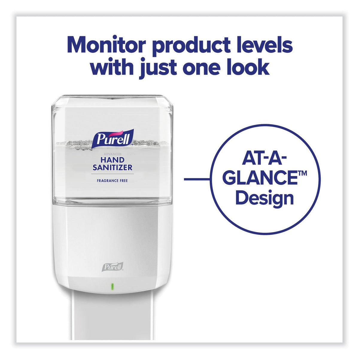 PURELL ES6 Touch Free Hand Sanitizer Dispenser, 1,200 mL, 5.25 x 8.56 x 12.13, White