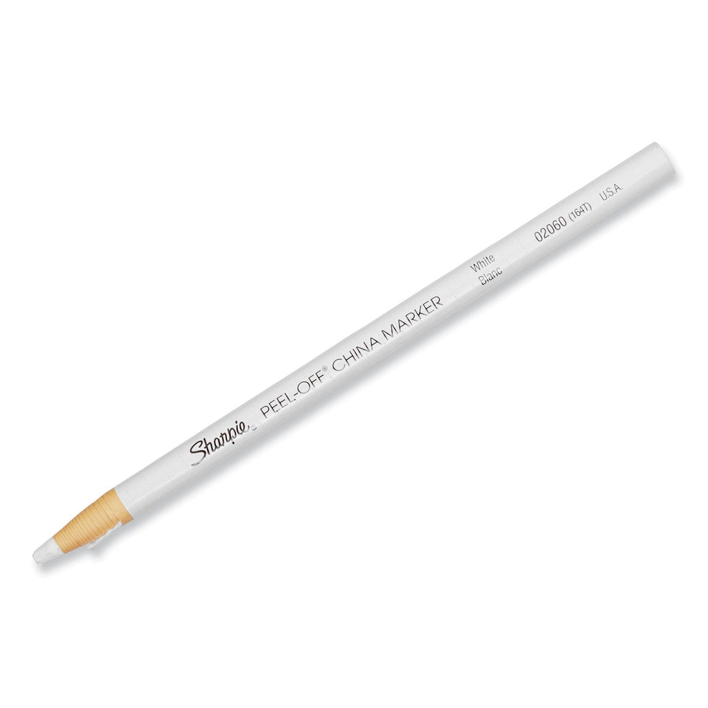 Sharpie Peel-Off China Markers, White, Dozen