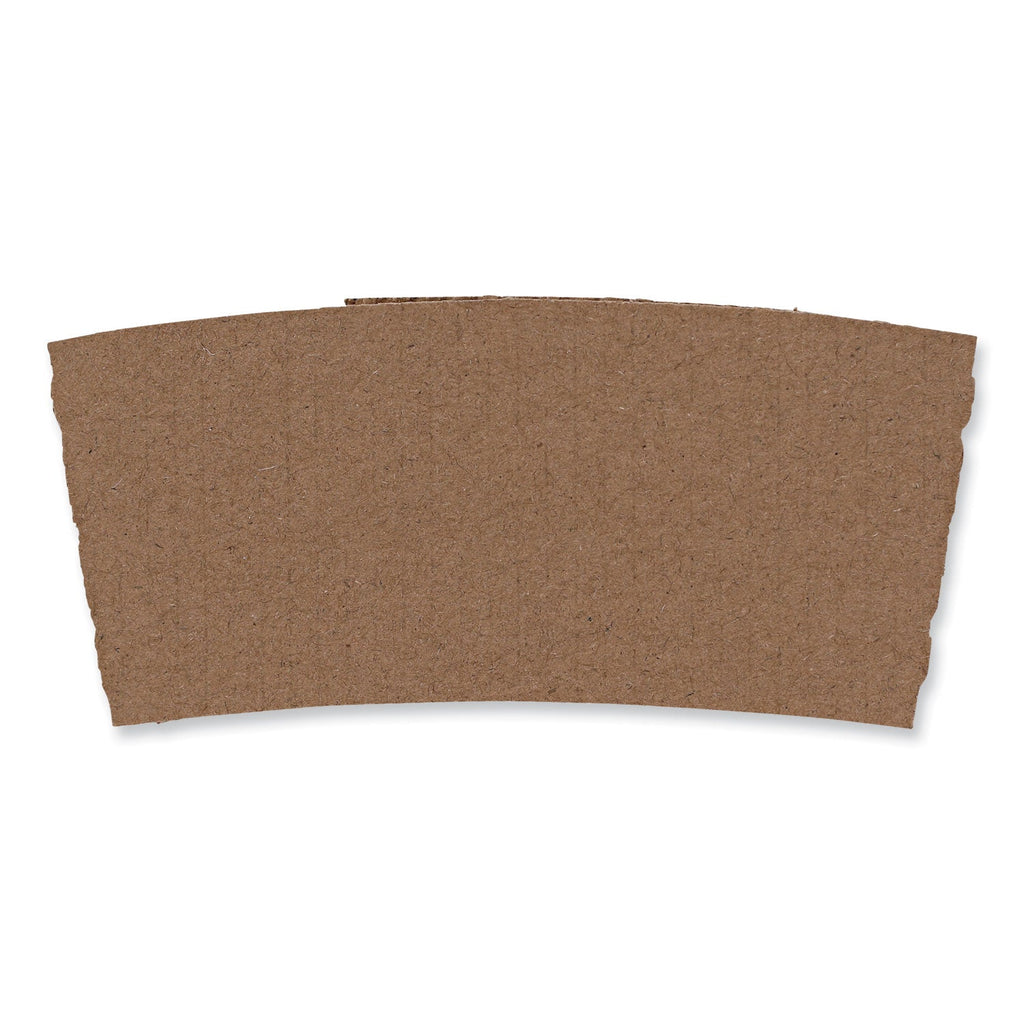 Boardwalk Cup Sleeves, Fits 10 oz to 20 oz Hot Cups, Kraft, 1,200/Carton