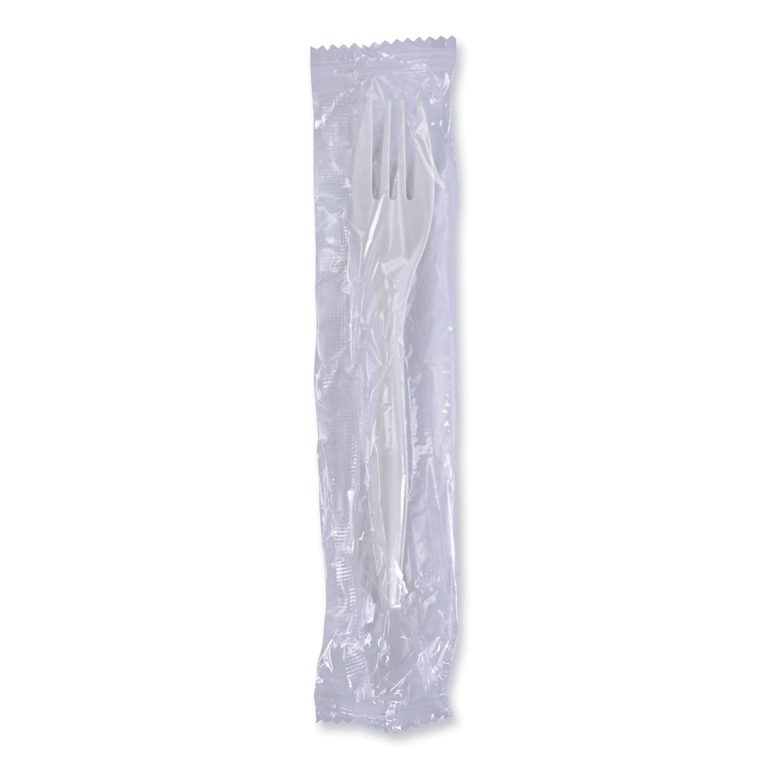 Boardwalk Mediumweight Wrapped Polypropylene Cutlery, Fork, White, 1000/Carton