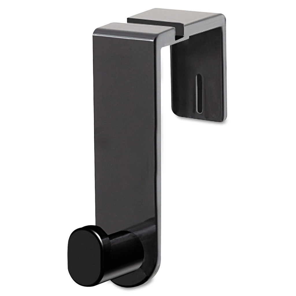 Safco Plastic Coat Hook, 1 Hook, 1 3/4 x 5 1/4 x 4, Black
