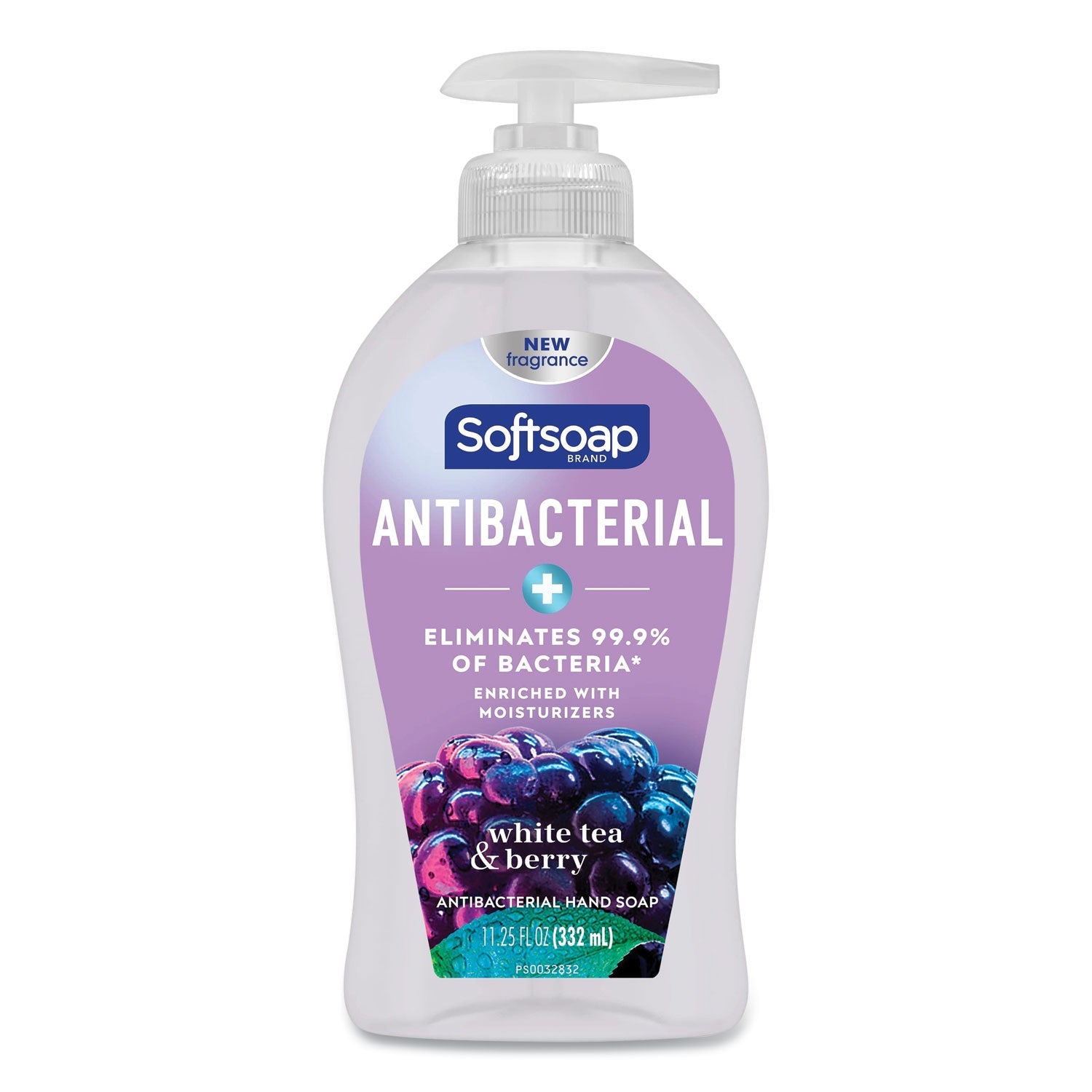 Softsoap Antibacterial Hand Soap, White Tea and Berry Fusion, 11.25 oz Pump Bottle