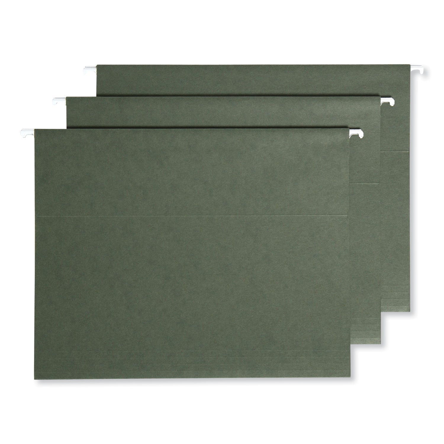 Smead 100% Recycled Hanging File Folders with ProTab Kit, Letter Size, 1/3-Cut, Standard Green