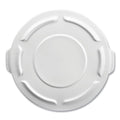Rubbermaid Round Flat Top Lid, for 32 gal Round BRUTE Containers, 22.25" Diameter, Blue