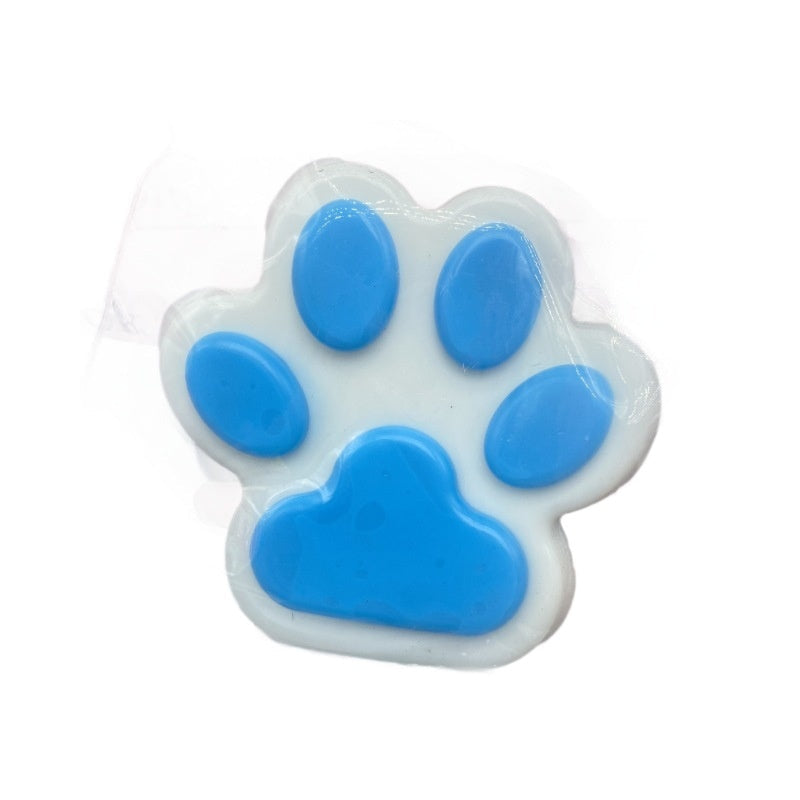 Oversized Flocking Cat’s Paw Squishy Decompression Toy – 14cm