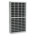 Safco Steel/Fiberboard E-Z Stor Sorter, 72 Compartments, 37.5 x 12.75 x 71, Gray