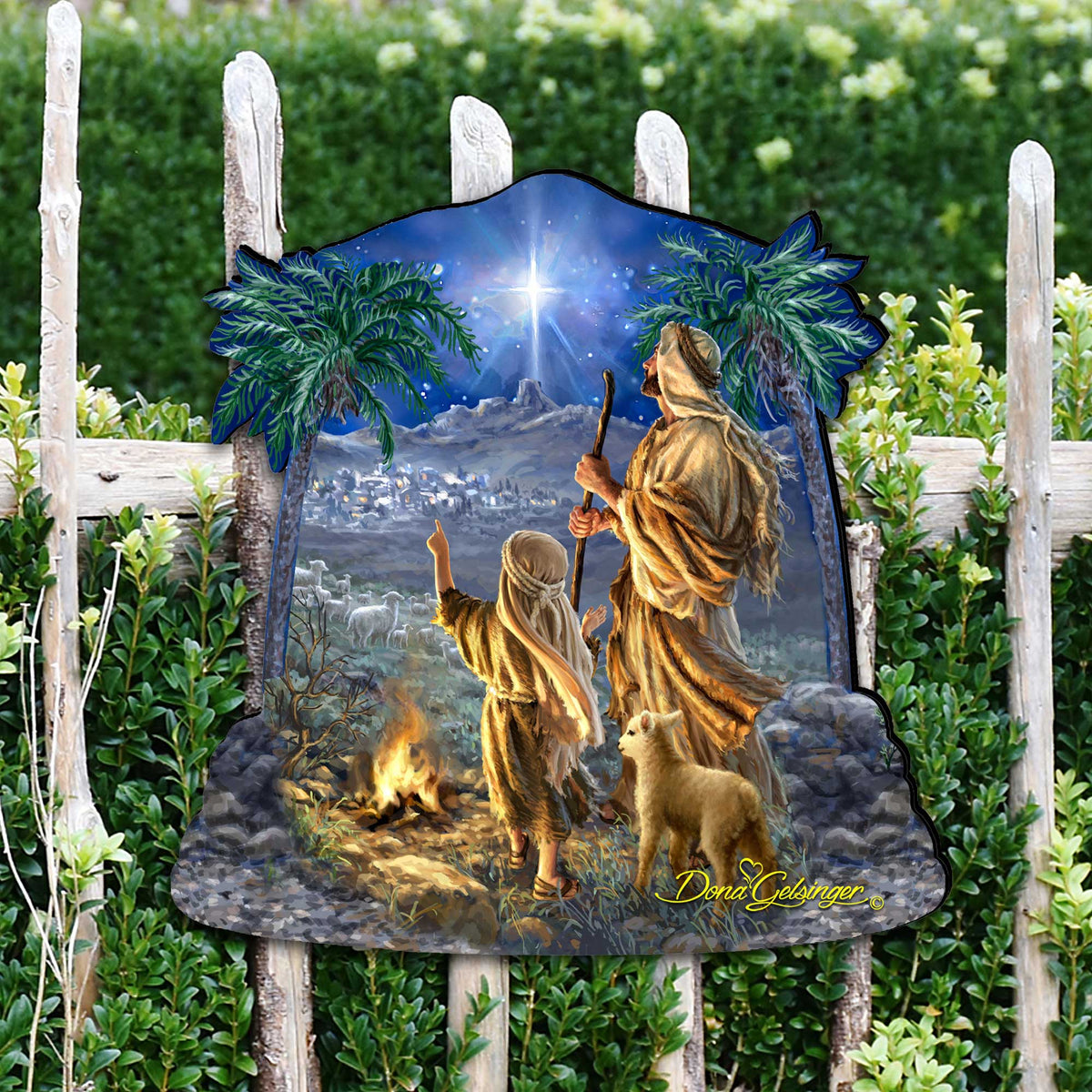 Shepherds Keeping Watch Wall Tree Décor by D. Gelsinger - Designocracy - 8461025M-1838
