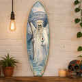 Angel of Death Surfboard Wall Art – Gothic Halloween Decor – Handcrafted Coastal Wooden Decor by G.DeBrekht – 8490175HS