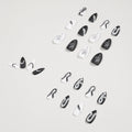 Dark Snake Pattern Mandarin Duck Wearing Manicure Fake Nail Manicure Patch Nail Patch Waterproof Removable Nail