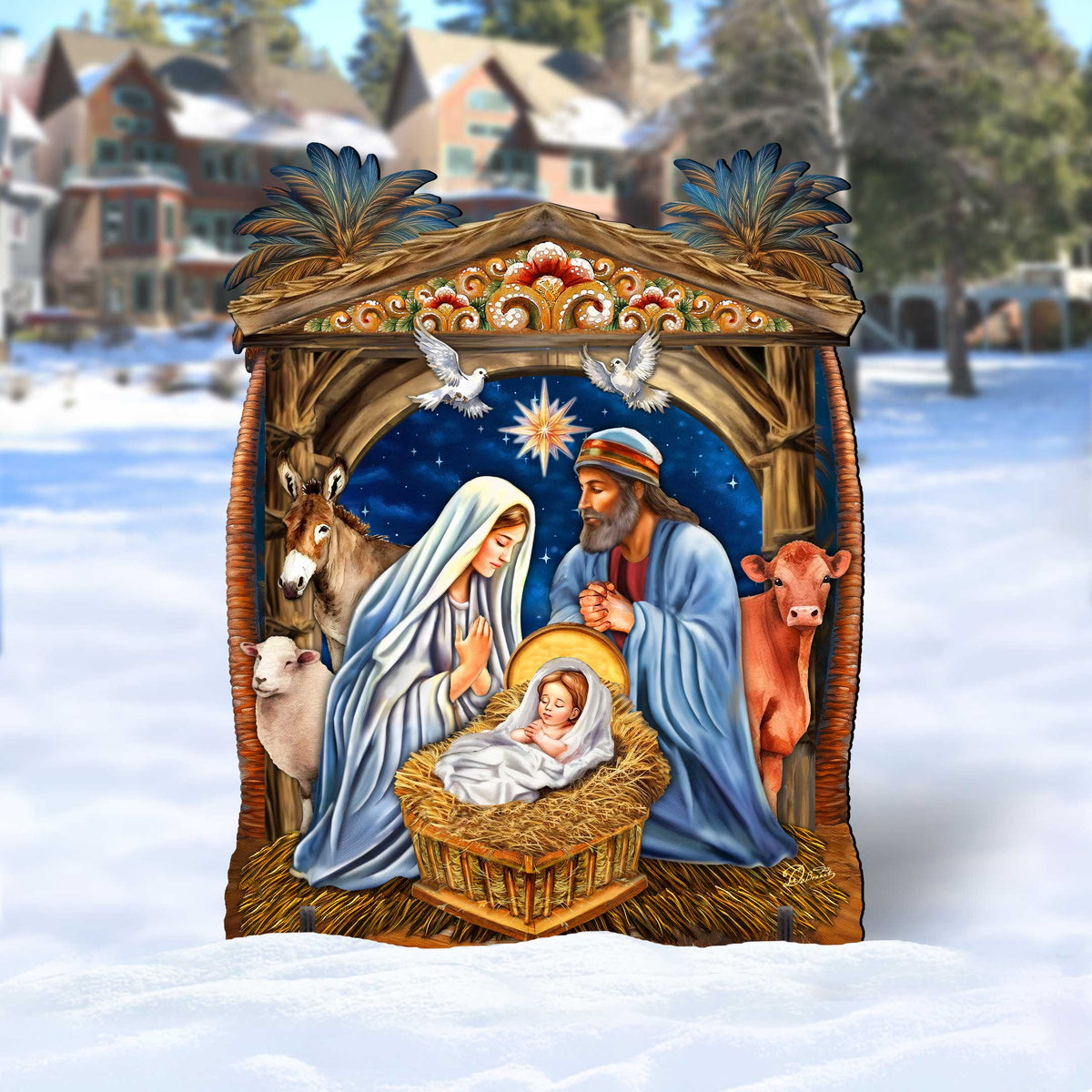 Nativity Outdoor Décor Yard Décor by G. Debrekht - Nativity Holiday Décor - 852761F