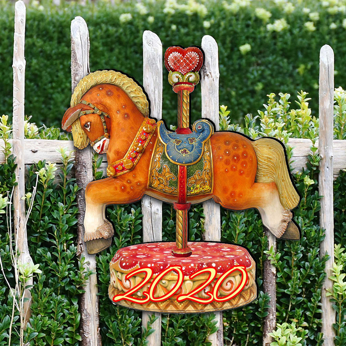 Madeley Carousel Dated Holiday Decor by G. Debrekht - Designocracy - 8114041-1M-D