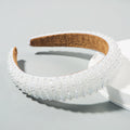 Hair Hoop Hand Woven Beaded Head Hoop Female Baroque Sponge Hair Bundle Korean Style Of The Net Red Face Wash Hair Accessories