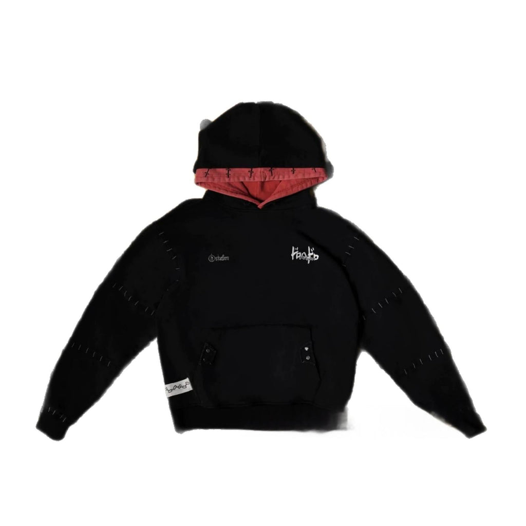 American Dark-style Embroidered Loose-fitting Unisex Hoodie