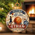 Personalized Basketball Ornament – Future All-Star Christmas Ornament – Custom Basketball Player Keepsake by G.Debrekht - 8652884
