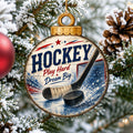 Personalized Hockey Christmas Ornament – Hockey Player Gift – Custom Sports Ornament by G.Debrekht - 8652886