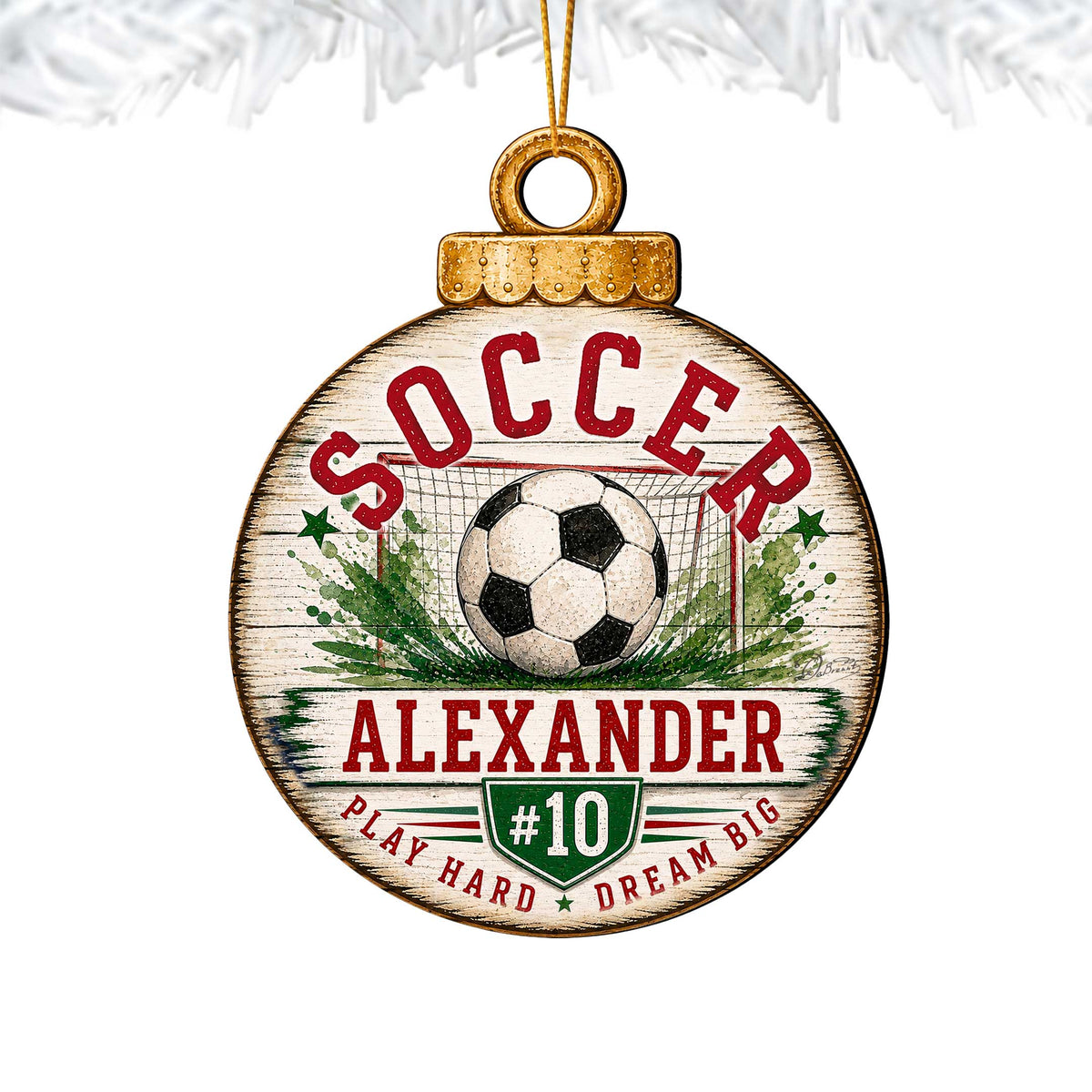 Personalized Soccer Christmas Ornament – Custom Soccer Player Ornament – Soccer Team Gift – Sports Christmas Ornament – Soccer Fan Keepsake by G.Debrekht - 6852890