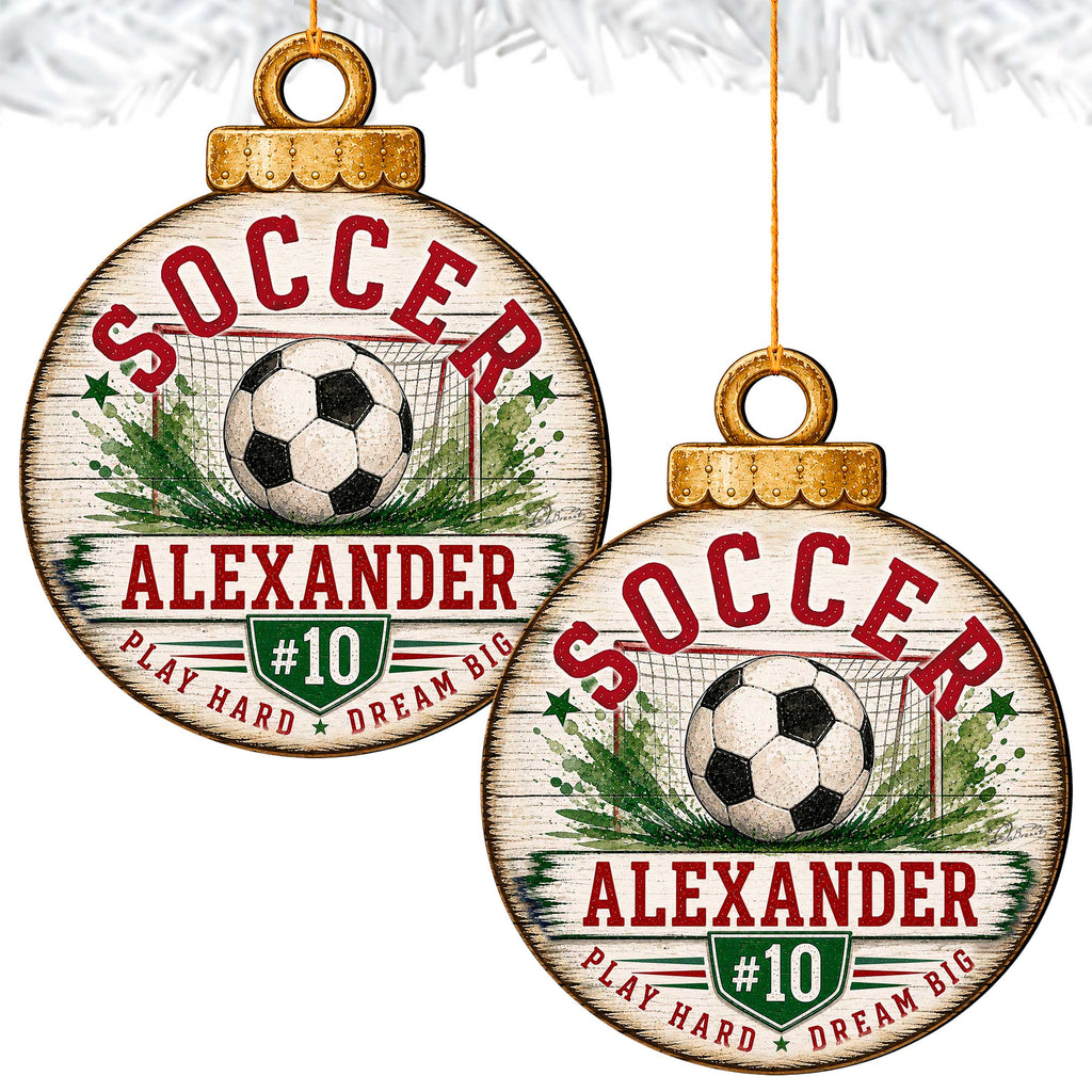 Personalized Soccer Christmas Ornament – Custom Soccer Player Ornament – Soccer Team Gift – Sports Christmas Ornament – Soccer Fan Keepsake by G.Debrekht - 6852890