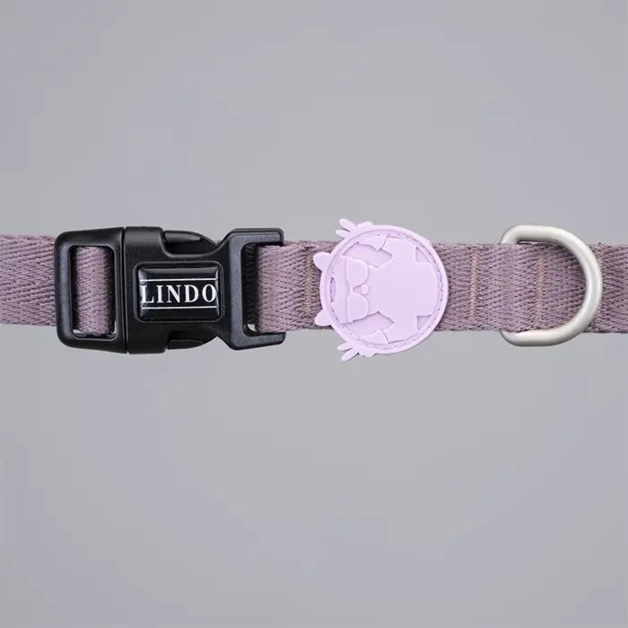 Lindo Dog Collar Adjustable Patterned Neck Strap Medium 37-56cm