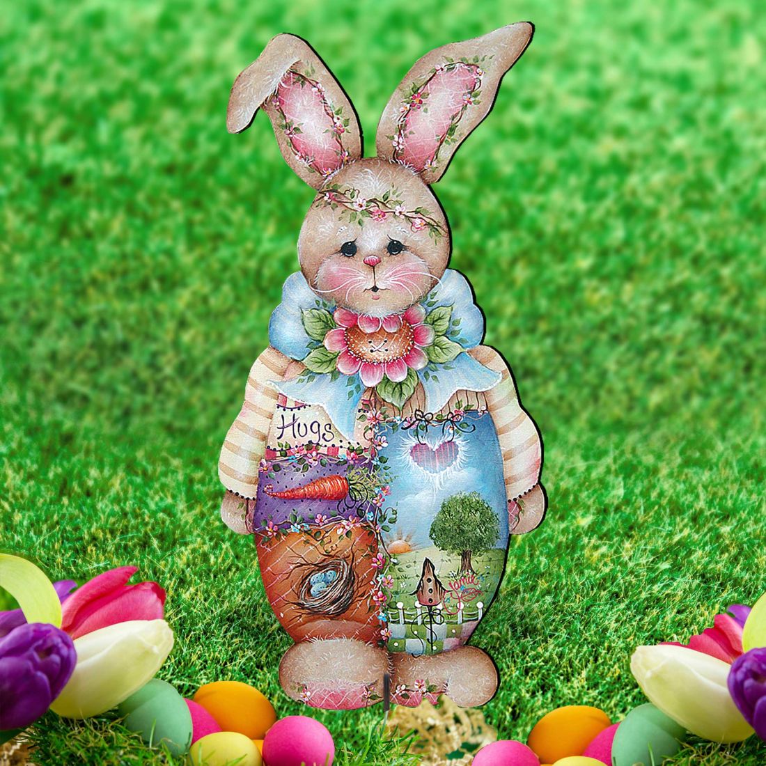 Bunny Easter Yard Sign  by Jamie Mills-Price - Easter Spring Decor - 8457601F