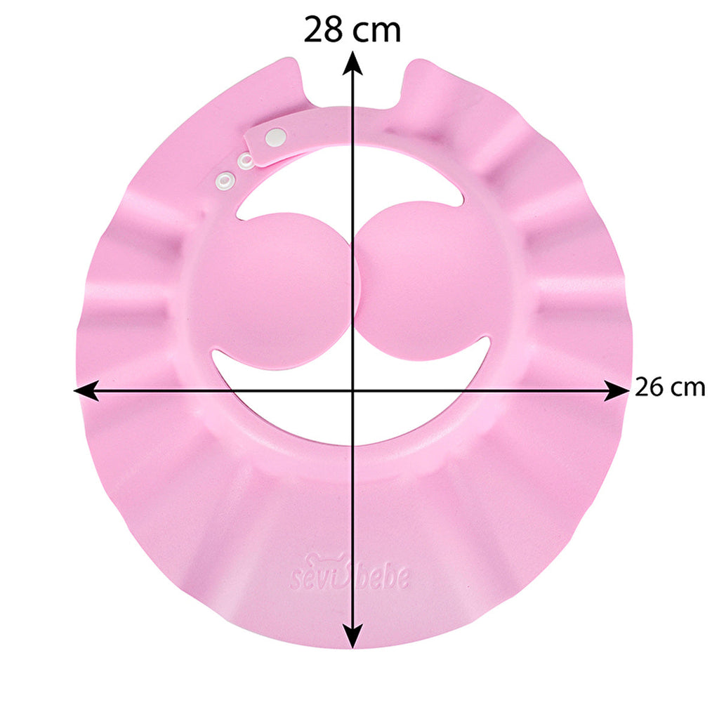 Baby Shampoo Shield - Pink | Comfort Bathing for Kids