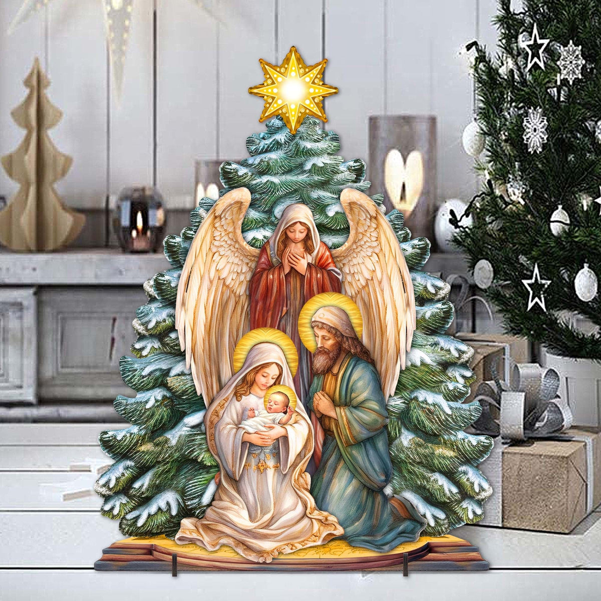 Holy Family Nativity Outdoor Decor by G. Debrekht - Nativity Holiday Decor - 8611042F