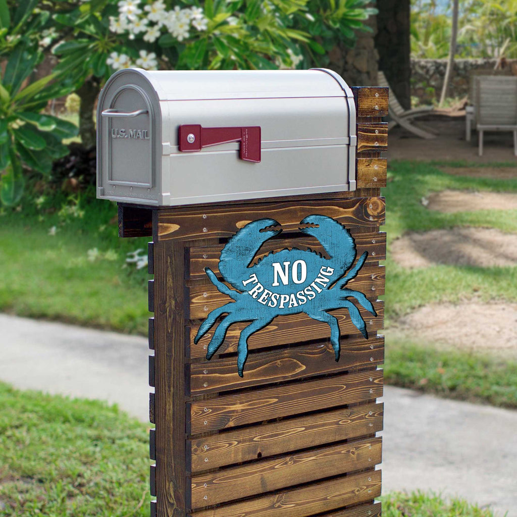 Crab Sign - No Trespassing Sign - Warning sign - Beach sign - Ready to hang - 320343