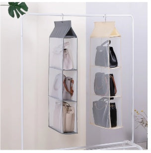 Foldable Multi-Layer Sundries Storage Rack 360 Degree Hanging Design