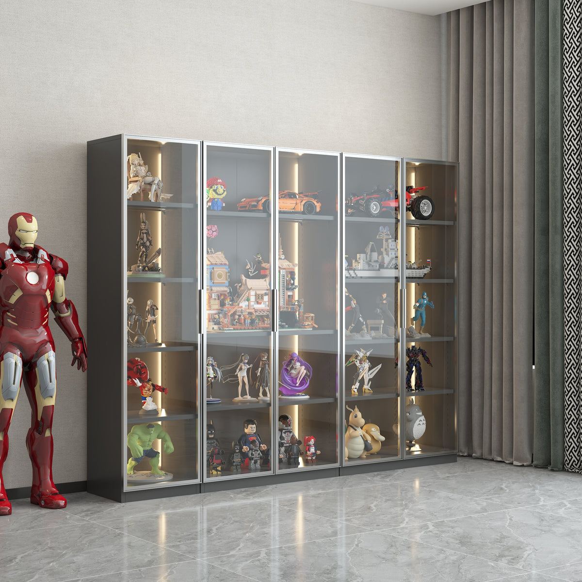 Display storage cabinet