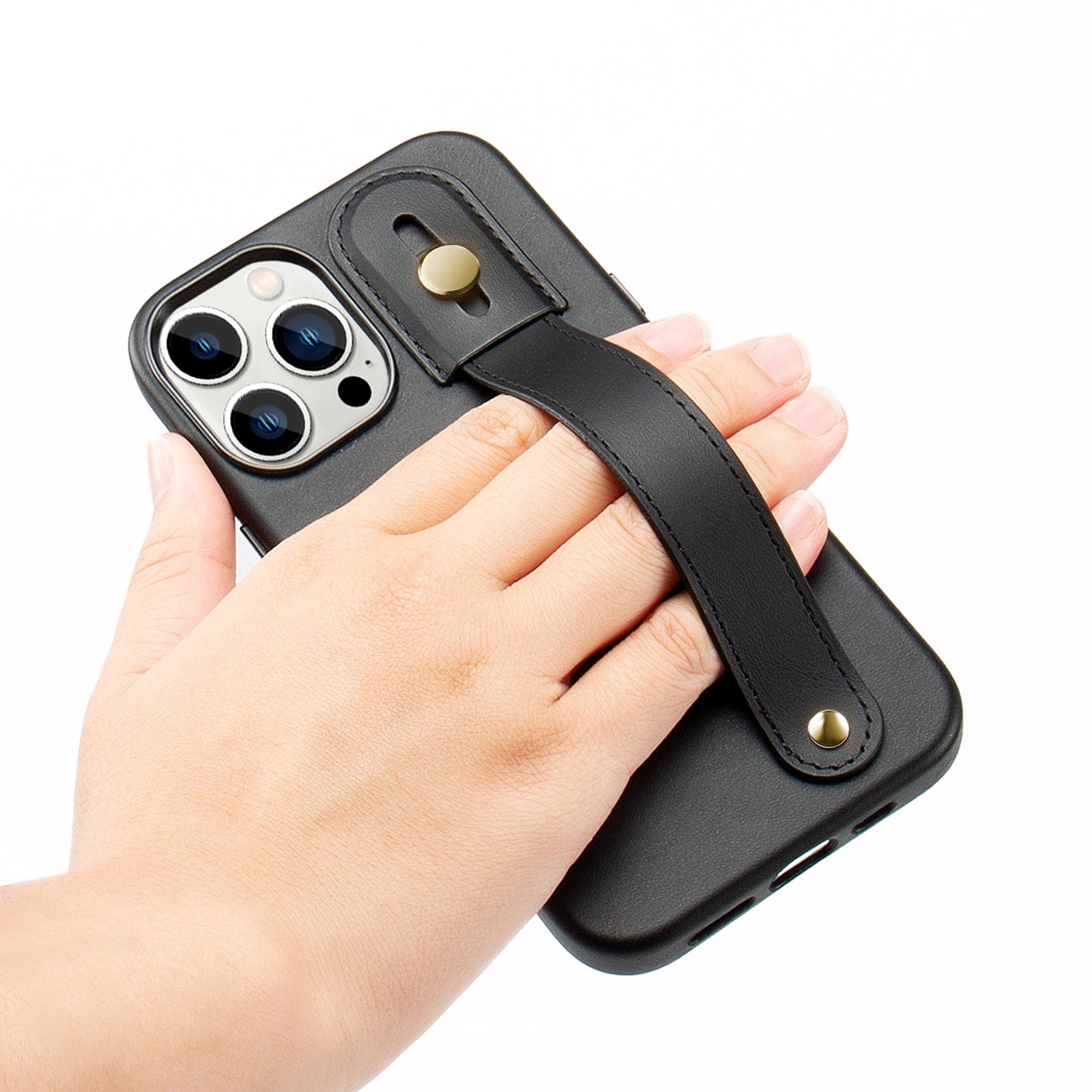 Indy Series Leather FingerGrip Case - iPhone 14 Pro