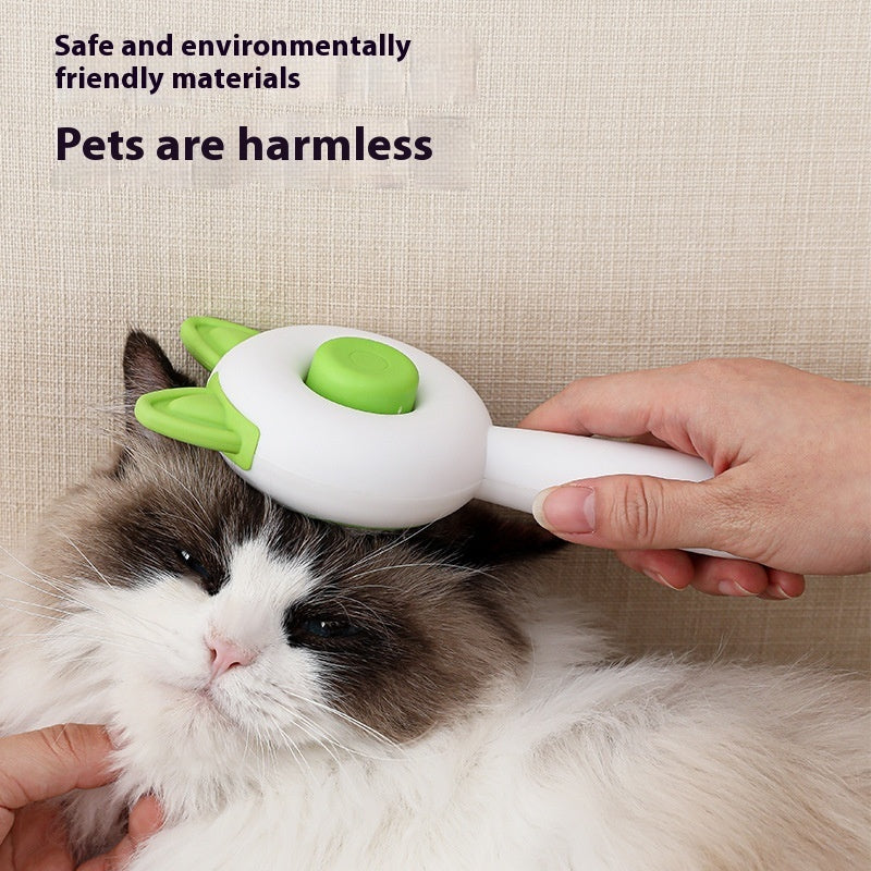Self-Cleaning Cat Comb & Hair Removal Massage Brush