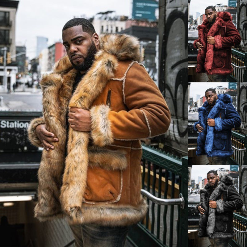 Western-style Tribal Warm Faux Fur Coat